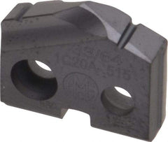 Allied Machine and Engineering - 33/64" Diam x 1/8" Thick, Seat Code 0, 132° Included Angle Spade Drill Insert - TiAlN Coated, Carbide, Grade K20, Series T-A - Apex Tool & Supply