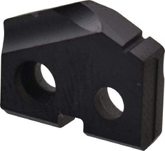 Allied Machine and Engineering - 35/64" Diam x 1/8" Thick, Seat Code 0, 132° Included Angle Spade Drill Insert - TiAlN Coated, Carbide, Grade K20, Series T-A - Apex Tool & Supply