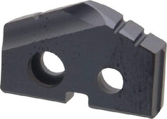 Allied Machine and Engineering - 43/64" Diam x 1/8" Thick, Seat Code 0, 132° Included Angle Spade Drill Insert - TiAlN Coated, Carbide, Grade K20, Series T-A - Apex Tool & Supply