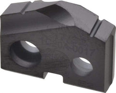 Allied Machine and Engineering - 17/32" Diam x 1/8" Thick, Seat Code 0, 132° Included Angle Spade Drill Insert - TiAlN Coated, Carbide, Grade K20, Series T-A - Apex Tool & Supply