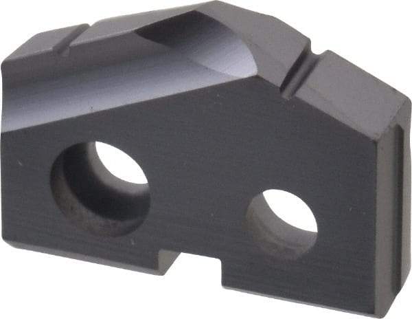 Allied Machine and Engineering - 19/32" Diam x 1/8" Thick, Seat Code 0, 132° Included Angle Spade Drill Insert - TiAlN Coated, Carbide, Grade K20, Series T-A - Apex Tool & Supply
