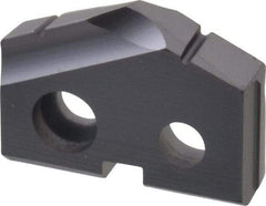 Allied Machine and Engineering - 19/32" Diam x 1/8" Thick, Seat Code 0, 132° Included Angle Spade Drill Insert - TiAlN Coated, Carbide, Grade K20, Series T-A - Apex Tool & Supply