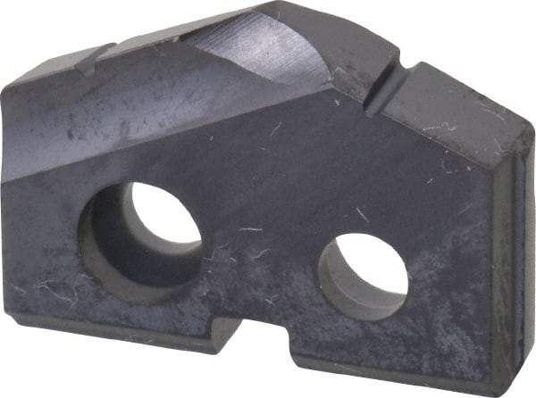 Allied Machine and Engineering - 5/8" Diam x 1/8" Thick, Seat Code 0, 132° Included Angle Spade Drill Insert - TiAlN Coated, Carbide, Grade K20, Series T-A - Apex Tool & Supply
