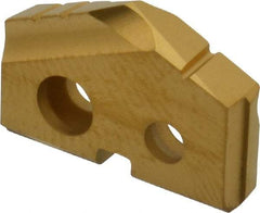Allied Machine and Engineering - 41/64" Diam x 1/8" Thick, Seat Code 0, 132° Included Angle Spade Drill Insert - TiN Coated, Carbide, Grade K20, Series T-A - Apex Tool & Supply