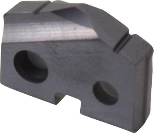 Allied Machine and Engineering - 45/64" Diam x 5/32" Thick, Seat Code 1, 132° Included Angle Spade Drill Insert - TiAlN Coated, Carbide, Grade K20, Series T-A - Apex Tool & Supply