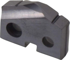 Allied Machine and Engineering - 45/64" Diam x 5/32" Thick, Seat Code 1, 132° Included Angle Spade Drill Insert - TiAlN Coated, Carbide, Grade K20, Series T-A - Apex Tool & Supply