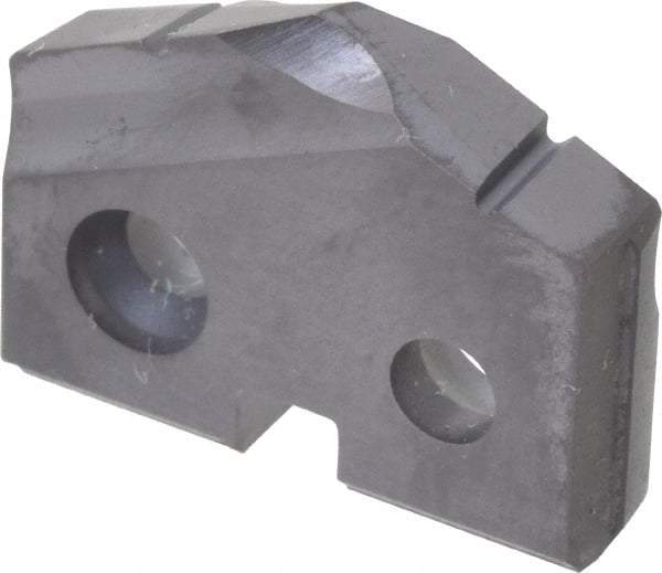 Allied Machine and Engineering - 47/64" Diam x 5/32" Thick, Seat Code 1, 132° Included Angle Spade Drill Insert - TiAlN Coated, Carbide, Grade K20, Series T-A - Apex Tool & Supply