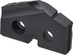 Allied Machine and Engineering - 55/64" Diam x 5/32" Thick, Seat Code 1, 132° Included Angle Spade Drill Insert - TiAlN Coated, Carbide, Grade K20, Series T-A - Apex Tool & Supply