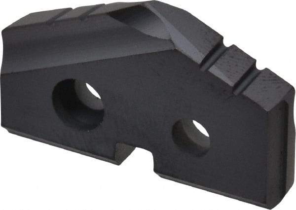 Allied Machine and Engineering - 59/64" Diam x 5/32" Thick, Seat Code 1, 132° Included Angle Spade Drill Insert - TiAlN Coated, Carbide, Grade K20, Series T-A - Apex Tool & Supply