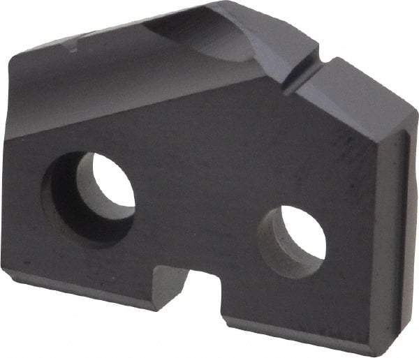 Allied Machine and Engineering - 23/32" Diam x 5/32" Thick, Seat Code 1, 132° Included Angle Spade Drill Insert - TiAlN Coated, Carbide, Grade K20, Series T-A - Apex Tool & Supply