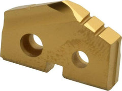 Allied Machine and Engineering - 55/64" Diam x 5/32" Thick, Seat Code 1, 132° Included Angle Spade Drill Insert - TiN Coated, Carbide, Grade K20, Series T-A - Apex Tool & Supply