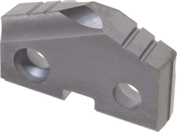 Allied Machine and Engineering - 31/32" Diam x 3/16" Thick, Seat Code 2, 132° Included Angle Spade Drill Insert - TiAlN Coated, Carbide, Grade K20, Series T-A - Apex Tool & Supply