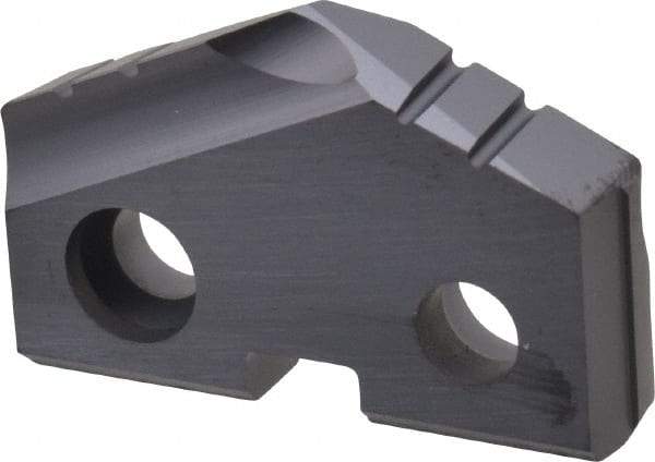 Allied Machine and Engineering - 1" Diam x 3/16" Thick, Seat Code 2, 132° Included Angle Spade Drill Insert - TiAlN Coated, Carbide, Grade K20, Series T-A - Apex Tool & Supply