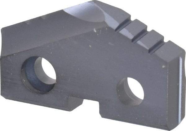 Allied Machine and Engineering - 1-1/16" Diam x 3/16" Thick, Seat Code 2, 132° Included Angle Spade Drill Insert - TiAlN Coated, Carbide, Grade K20, Series T-A - Apex Tool & Supply