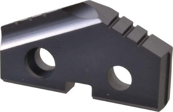 Allied Machine and Engineering - 1-5/32" Diam x 3/16" Thick, Seat Code 2, 132° Included Angle Spade Drill Insert - TiAlN Coated, Carbide, Grade K20, Series T-A - Apex Tool & Supply