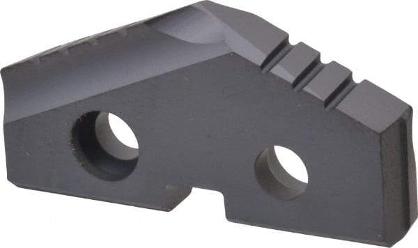 Allied Machine and Engineering - 1-1/4" Diam x 3/16" Thick, Seat Code 2, 132° Included Angle Spade Drill Insert - TiAlN Coated, Carbide, Grade K20, Series T-A - Apex Tool & Supply