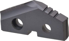 Allied Machine and Engineering - 1-1/4" Diam x 3/16" Thick, Seat Code 2, 132° Included Angle Spade Drill Insert - TiAlN Coated, Carbide, Grade K20, Series T-A - Apex Tool & Supply