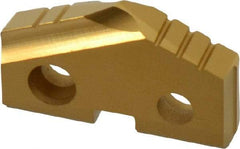 Allied Machine and Engineering - 1-3/64" Diam x 3/16" Thick, Seat Code 2, 132° Included Angle Spade Drill Insert - TiN Coated, Carbide, Grade K20, Series T-A - Apex Tool & Supply