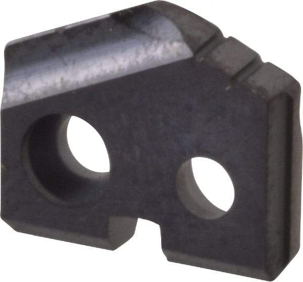 Allied Machine and Engineering - 27/64" Diam x 3/32" Thick, Seat Code Y, 132° Included Angle Spade Drill Insert - TiAlN Coated, Carbide, Grade K20, Series T-A - Apex Tool & Supply