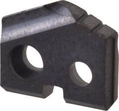 Allied Machine and Engineering - 27/64" Diam x 3/32" Thick, Seat Code Y, 132° Included Angle Spade Drill Insert - TiAlN Coated, Carbide, Grade K20, Series T-A - Apex Tool & Supply