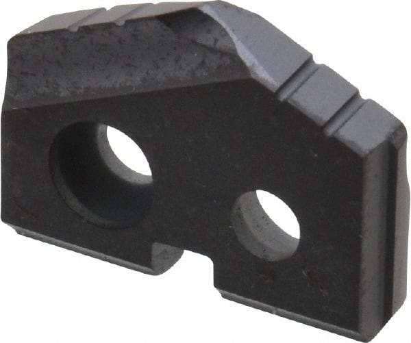 Allied Machine and Engineering - 31/64" Diam x 3/32" Thick, Seat Code Z, 132° Included Angle Spade Drill Insert - TiAlN Coated, Carbide, Grade K20, Series T-A - Apex Tool & Supply