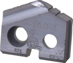 Allied Machine and Engineering - 7/16" Diam x 3/32" Thick, Seat Code Z, 132° Included Angle Spade Drill Insert - TiAlN Coated, Carbide, Grade K20, Series T-A - Apex Tool & Supply