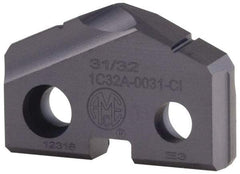 Allied Machine and Engineering - 19mm Diam x 5/32" Thick, Seat Code 1, 132° Included Angle Spade Drill Insert - TiAlN Coated, Carbide, Grade K20, Series T-A - Apex Tool & Supply