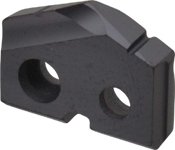 Allied Machine and Engineering - 37/64" Diam x 1/8" Thick, Seat Code 0, 132° Included Angle Spade Drill Insert - TiAlN Coated, Carbide, Grade P40, Series T-A - Apex Tool & Supply