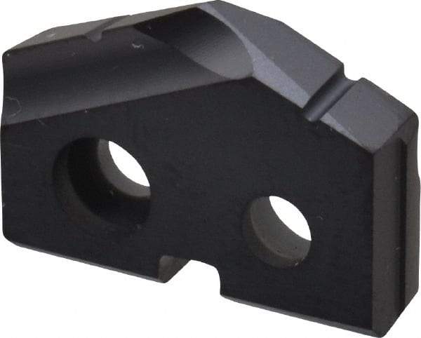 Allied Machine and Engineering - 39/64" Diam x 1/8" Thick, Seat Code 0, 132° Included Angle Spade Drill Insert - TiAlN Coated, Carbide, Grade P40, Series T-A - Apex Tool & Supply