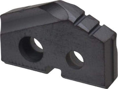 Allied Machine and Engineering - 43/64" Diam x 1/8" Thick, Seat Code 0, 132° Included Angle Spade Drill Insert - TiAlN Coated, Carbide, Grade P40, Series T-A - Apex Tool & Supply
