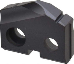 Allied Machine and Engineering - 17/32" Diam x 1/8" Thick, Seat Code 0, 132° Included Angle Spade Drill Insert - TiAlN Coated, Carbide, Grade P40, Series T-A - Apex Tool & Supply