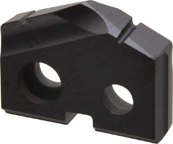 Allied Machine and Engineering - 9/16" Diam x 1/8" Thick, Seat Code 0, 132° Included Angle Spade Drill Insert - TiAlN Coated, Carbide, Grade P40, Series T-A - Apex Tool & Supply