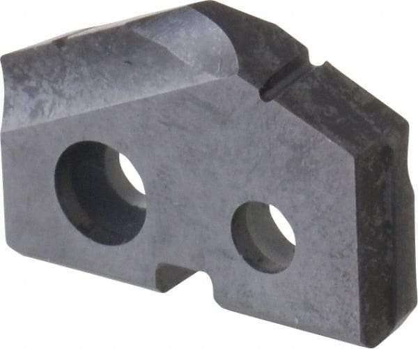Allied Machine and Engineering - 5/8" Diam x 1/8" Thick, Seat Code 0, 132° Included Angle Spade Drill Insert - TiAlN Coated, Carbide, Grade P40, Series T-A - Apex Tool & Supply