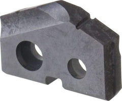 Allied Machine and Engineering - 5/8" Diam x 1/8" Thick, Seat Code 0, 132° Included Angle Spade Drill Insert - TiAlN Coated, Carbide, Grade P40, Series T-A - Apex Tool & Supply