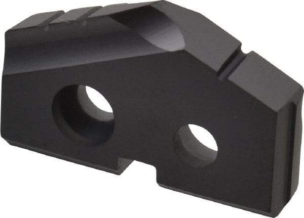 Allied Machine and Engineering - 11/16" Diam x 1/8" Thick, Seat Code 0, 132° Included Angle Spade Drill Insert - TiAlN Coated, Carbide, Grade P40, Series T-A - Apex Tool & Supply