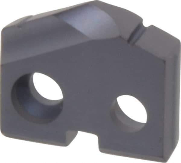 Allied Machine and Engineering - 13mm Diam x 1/8" Thick, Seat Code 0, 132° Included Angle Spade Drill Insert - TiAlN Coated, Carbide, Grade P40, Series T-A - Apex Tool & Supply