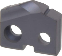 Allied Machine and Engineering - 13mm Diam x 1/8" Thick, Seat Code 0, 132° Included Angle Spade Drill Insert - TiAlN Coated, Carbide, Grade P40, Series T-A - Apex Tool & Supply