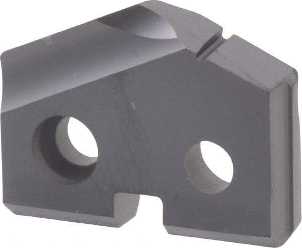 Allied Machine and Engineering - 47/64" Diam x 5/32" Thick, Seat Code 1, 132° Included Angle Spade Drill Insert - TiAlN Coated, Carbide, Grade P40, Series T-A - Apex Tool & Supply