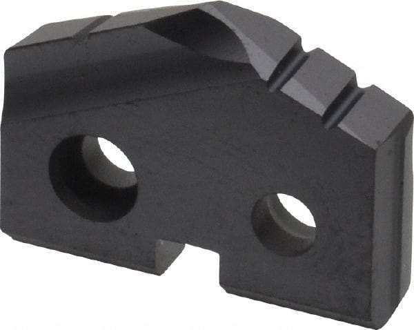 Allied Machine and Engineering - 49/64" Diam x 5/32" Thick, Seat Code 1, 132° Included Angle Spade Drill Insert - TiAlN Coated, Carbide, Grade P40, Series T-A - Apex Tool & Supply