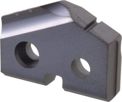 Allied Machine and Engineering - 25/32" Diam x 5/32" Thick, Seat Code 1, 132° Included Angle Spade Drill Insert - TiAlN Coated, Carbide, Grade P40, Series T-A - Apex Tool & Supply