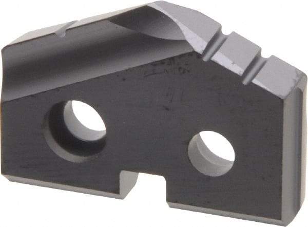 Allied Machine and Engineering - 13/16" Diam x 5/32" Thick, Seat Code 1, 132° Included Angle Spade Drill Insert - TiAlN Coated, Carbide, Grade P40, Series T-A - Apex Tool & Supply