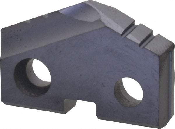Allied Machine and Engineering - 31/32" Diam x 3/16" Thick, Seat Code 2, 132° Included Angle Spade Drill Insert - TiAlN Coated, Carbide, Grade P40, Series T-A - Apex Tool & Supply