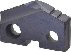 Allied Machine and Engineering - 31/32" Diam x 3/16" Thick, Seat Code 2, 132° Included Angle Spade Drill Insert - TiAlN Coated, Carbide, Grade P40, Series T-A - Apex Tool & Supply