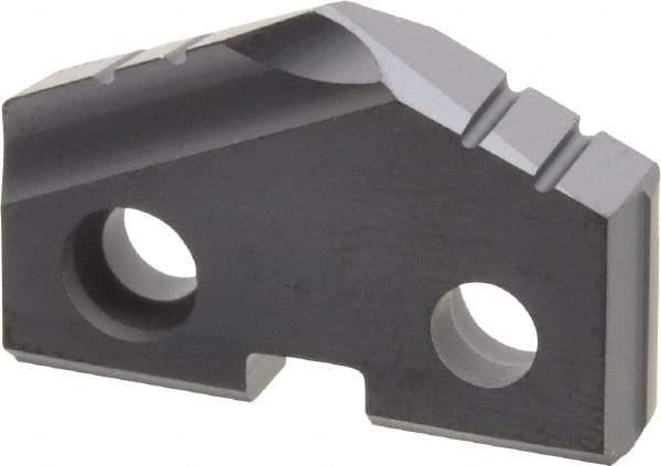 Allied Machine and Engineering - 1" Diam x 3/16" Thick, Seat Code 2, 132° Included Angle Spade Drill Insert - TiAlN Coated, Carbide, Grade P40, Series T-A - Apex Tool & Supply