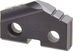 Allied Machine and Engineering - 1" Diam x 3/16" Thick, Seat Code 2, 132° Included Angle Spade Drill Insert - TiAlN Coated, Carbide, Grade P40, Series T-A - Apex Tool & Supply