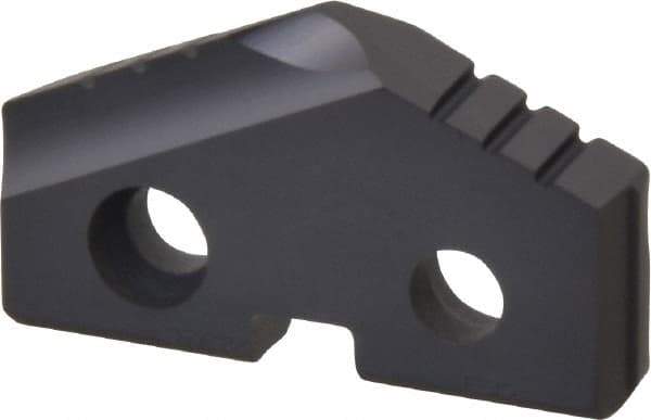 Allied Machine and Engineering - 1-1/8" Diam x 3/16" Thick, Seat Code 2, 132° Included Angle Spade Drill Insert - TiAlN Coated, Carbide, Grade P40, Series T-A - Apex Tool & Supply