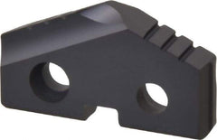 Allied Machine and Engineering - 1-1/8" Diam x 3/16" Thick, Seat Code 2, 132° Included Angle Spade Drill Insert - TiAlN Coated, Carbide, Grade P40, Series T-A - Apex Tool & Supply