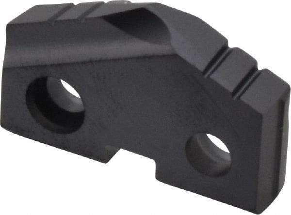 Allied Machine and Engineering - 63/64" Diam x 3/16" Thick, Seat Code 2, 132° Included Angle Spade Drill Insert - TiAlN Coated, Carbide, Grade P40, Series T-A - Apex Tool & Supply