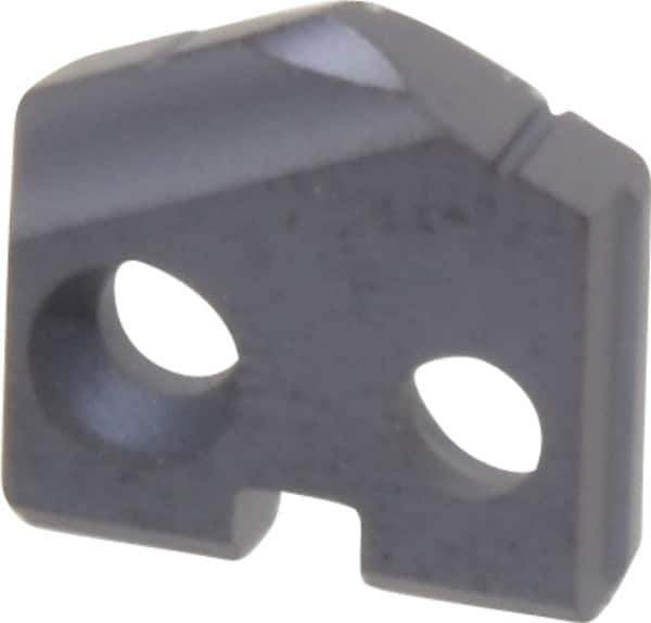 Allied Machine and Engineering - 22/57" Diam x 3/32" Thick, Seat Code Y, 132° Included Angle Spade Drill Insert - TiAlN Coated, Carbide, Grade P40, Series T-A - Apex Tool & Supply