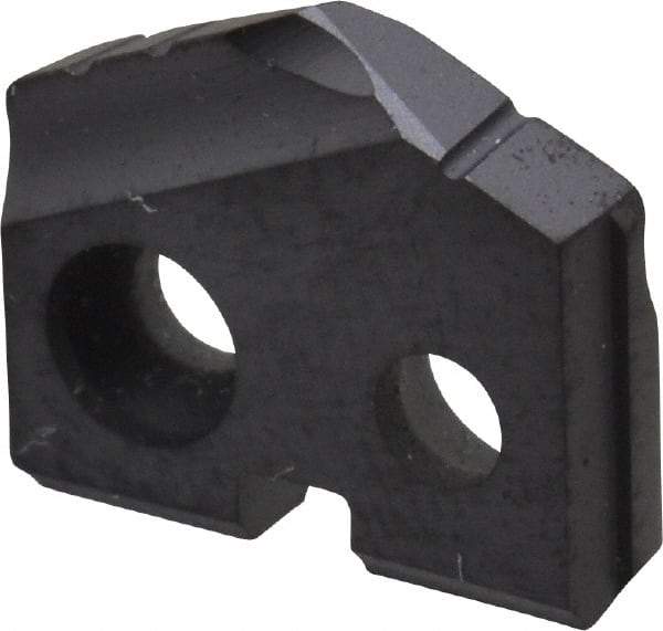 Allied Machine and Engineering - 27/64" Diam x 3/32" Thick, Seat Code Y, 132° Included Angle Spade Drill Insert - TiAlN Coated, Carbide, Grade P40, Series T-A - Apex Tool & Supply